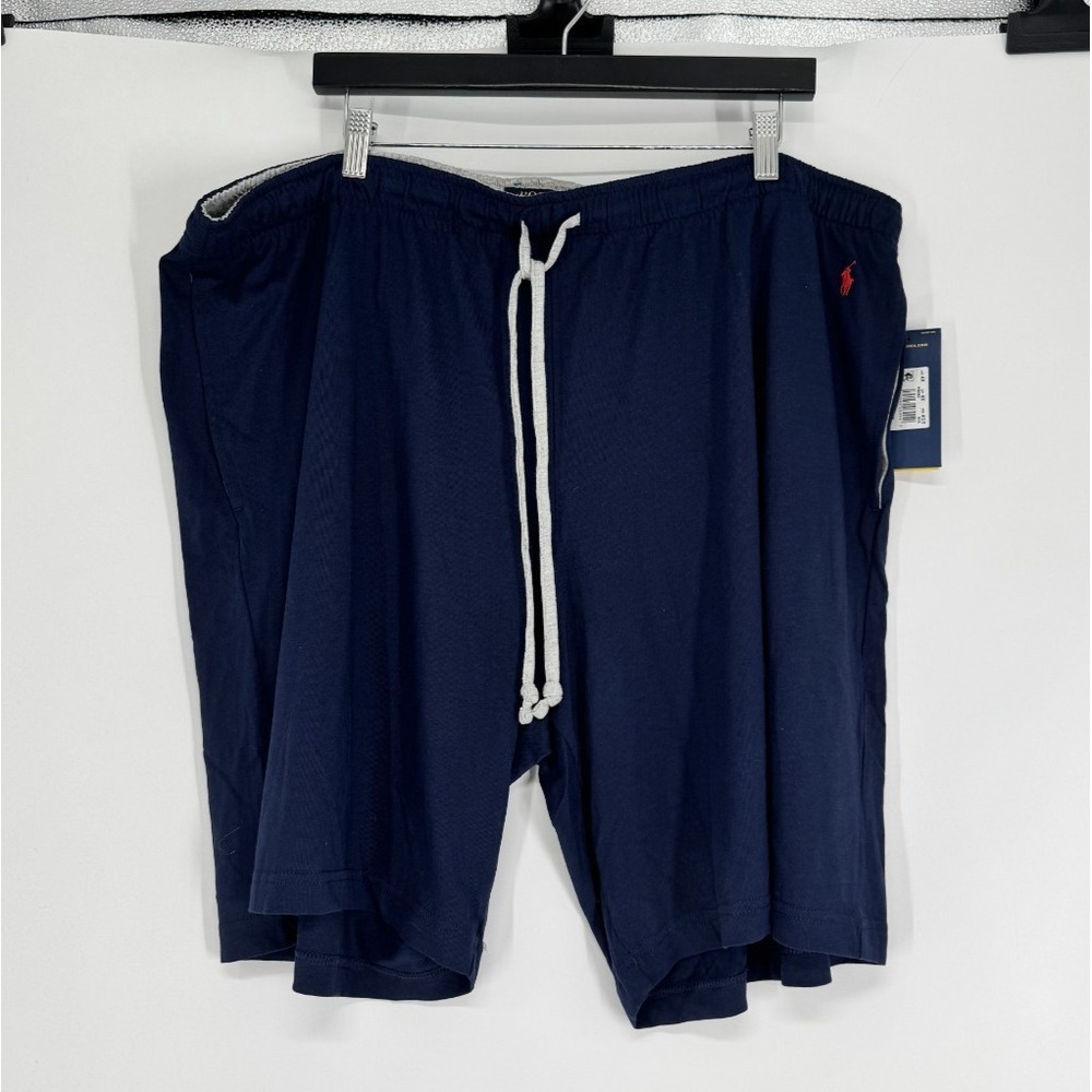 Polo Ralph Lauren Sleep Pajama Shorts Mens 4XL Navy Sweat Lounge Drawstring Pony